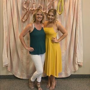 Yellow Midi Dress